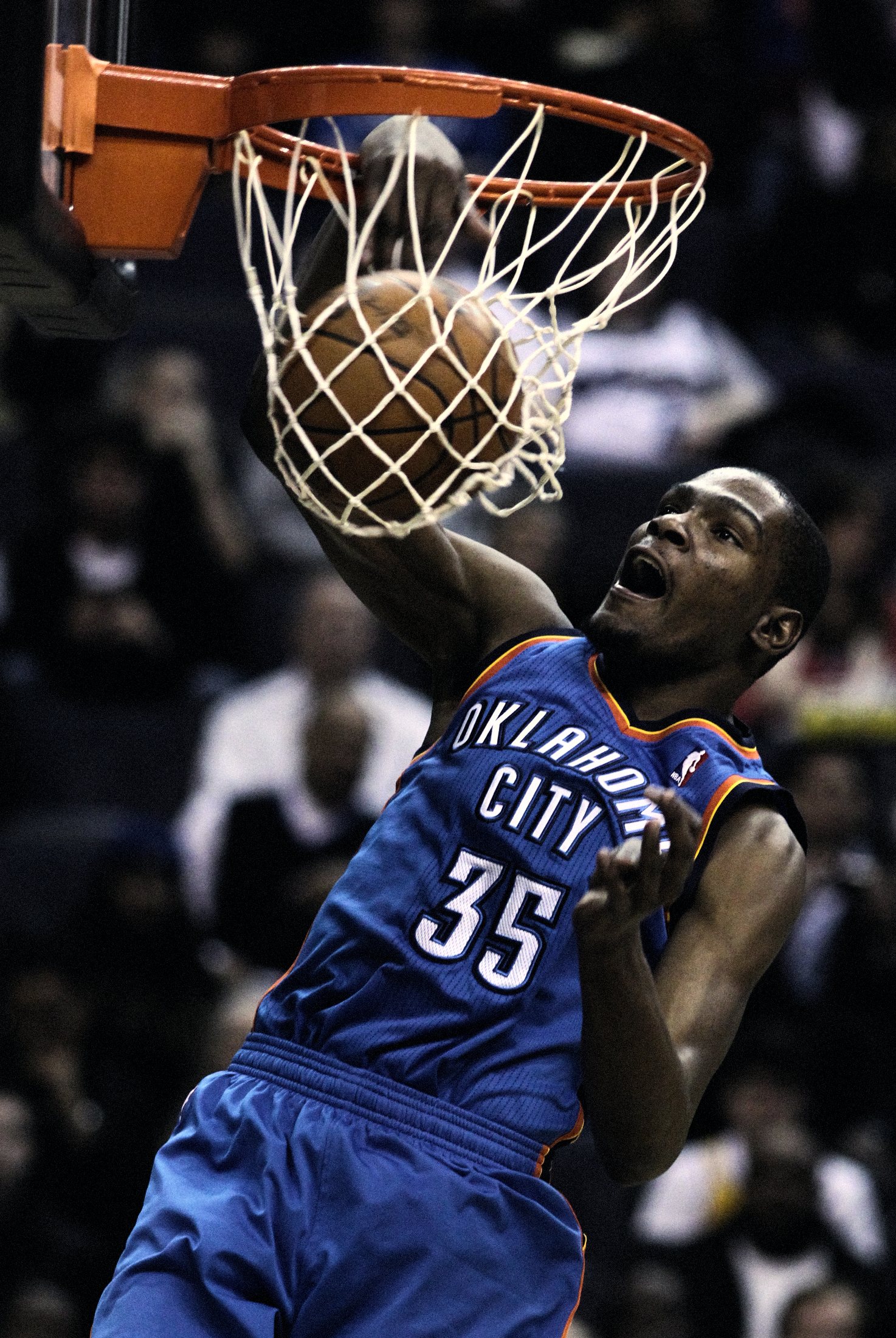 Kevin Durant dunking, March 2011