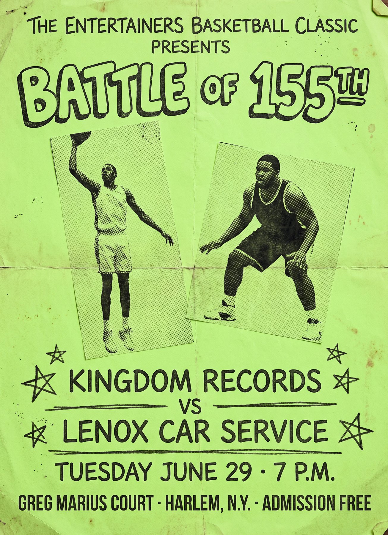 Kingdom Records vs Lenox Car Service, Tuesday June 29, 7 p.m.